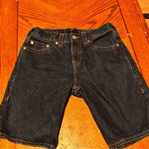 Dark Blue Denim Shorts True